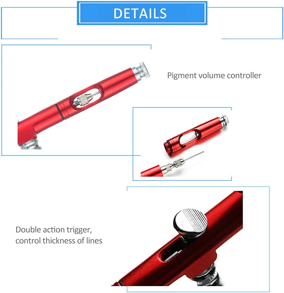Irfora Reable USB Airbrush Kit Portable Airbrush Compressor Spray Pump Handheld Airbrush Gun for FX Makeup Tattoo Painting Moisturizing