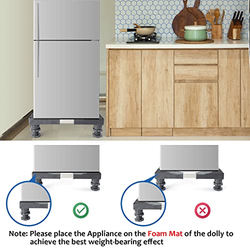 Soporte Lavadora Ajustable WBD Base Multifuncional Gris 6