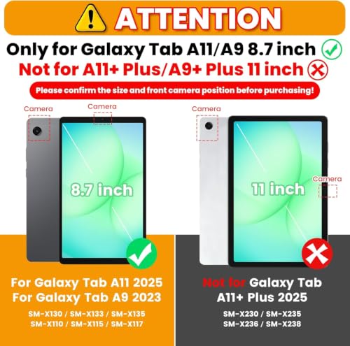 Image of TGK 360 Rotatable Smart Flip Cover for Samsung Galaxy Tab A11 8.7 Inch Case 2025 / Galaxy Tab A9 8.7 Inch 2023 (White)