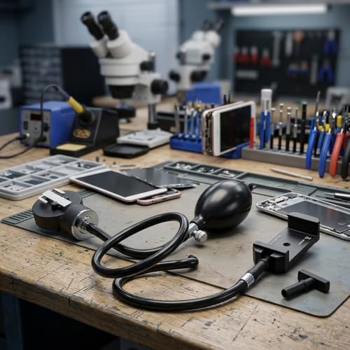Comprobador de hermeticidad con cable de 60 cm para reparar la pantalla de Android e iOS 7