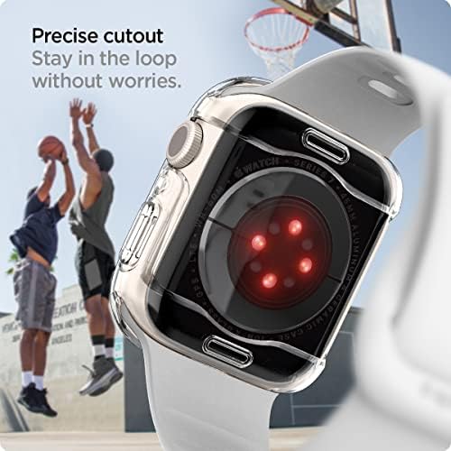 Spigen Ultra Hybrid Case Compatible with Apple Watch 8/7 45mm - Crystal Clear (Transparent)