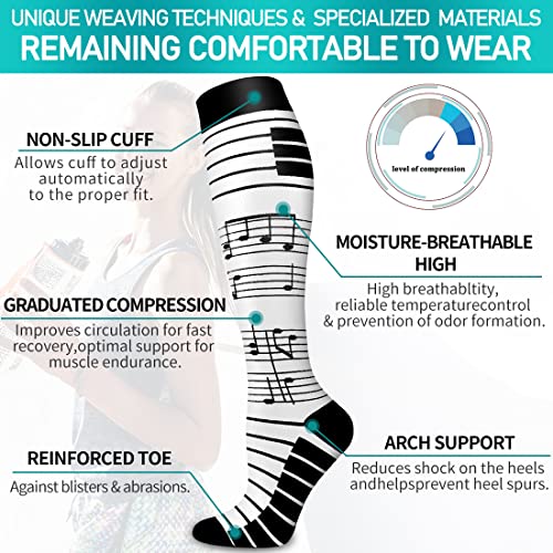Coolover Copper Compression Socks For Women And Men(6 Pairs)-Best Support For Running, Athletic, Nursing, Travel #TOP3