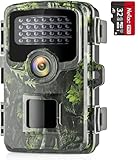 Coolifepro Trail Camera, 32MP 1520P Game Cameras with Night Vision, Trail Cam with 0.1s Trigger Motion Activated 65FT Trigger Distance, Hunting Camera for Outdoor Wildlife Monitoring(Green)