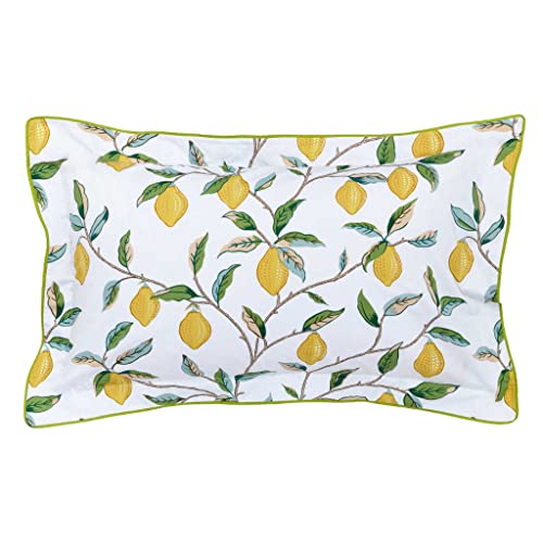 Image of Morris & Co Lemon Tree Leaf Green Bedding Range (Oxford Pillowcase 74cm x 48cm)