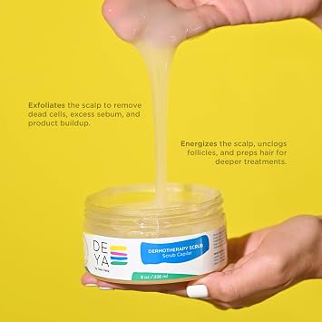 Deya Dermotherapy Hair Scrub | Deep Cleansing Treatment for Dead Cells and Product Build Up. 8oz