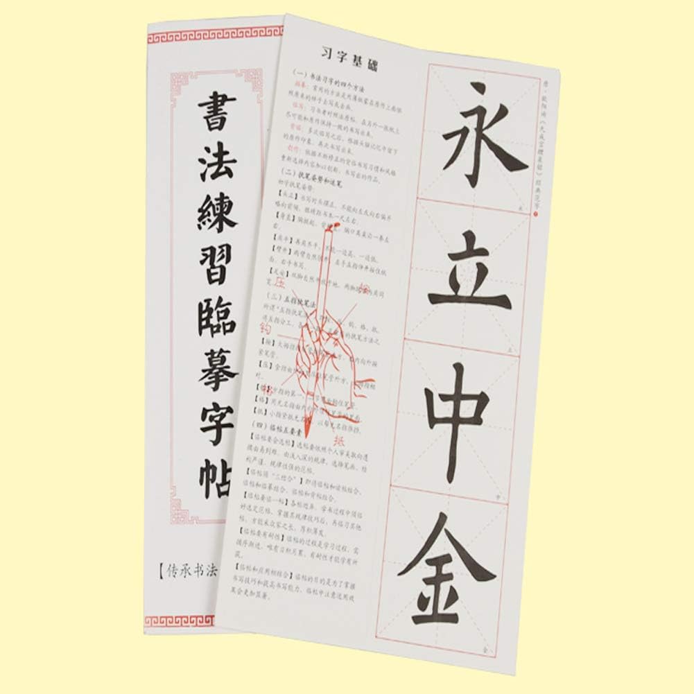 Chinese Calligraphy Water Writing Cloth Set, Reusable No Ink Practice Mat with 2 Bamboo Brush for Sumi-E & Kanji Beginners