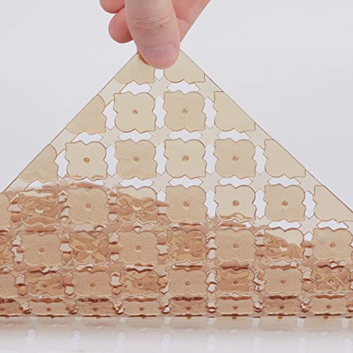 Qulable 2Pack Sink Mats For Bottom Of Kitchen Sink - Pvc Sink Protectors For Stainless Steel Sinks, Adjustable Sink Protector Drain Mat, Checkered Pattern Design, 11.8X15.7 (Bronze) #TOP3