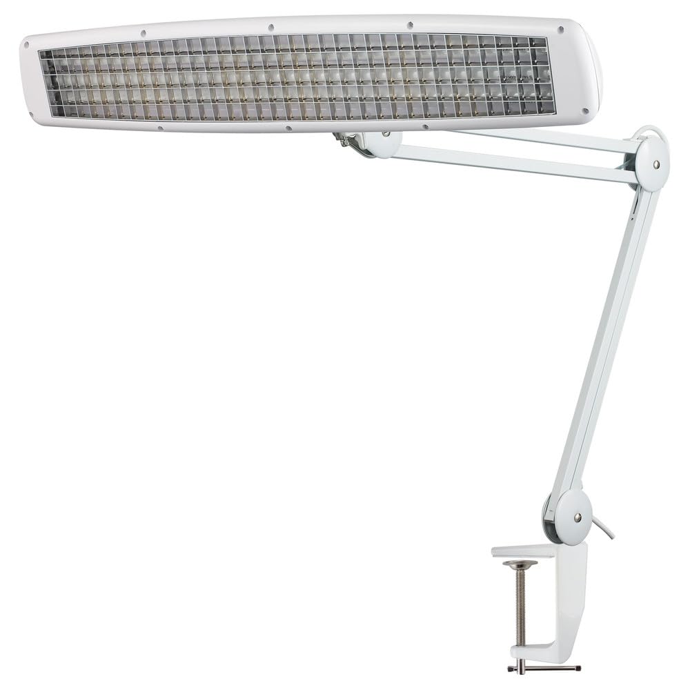 WETEC ECO 405 - Lampada da tavolo per ufficio, tensione: 230 V, dimensioni: 610 x 110 mm/max. potenza: 42 W/potenza totale: 1.000 mm/sorgente luminosa: T5/colore: Bianco