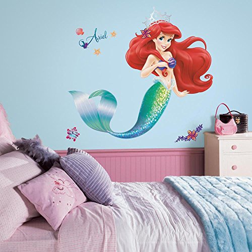 RoomMates RMK2360GM The Little Mermaid Peel and Stick Giant Wall Decals, 1-Pack