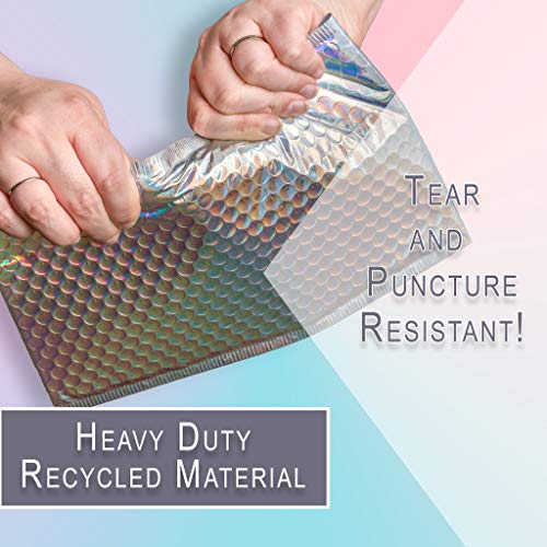 Holographic Bubble Mailers 50Pc,100Pc, 200Pc Set (200Pc) #TOP3