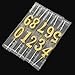 Yaomiao 10 Pieces Birthday Numeral Candles Cake Numeral Candles Number 0-9 Glitter Cake Topper Decoration for Birthday Party Favor (Gold)