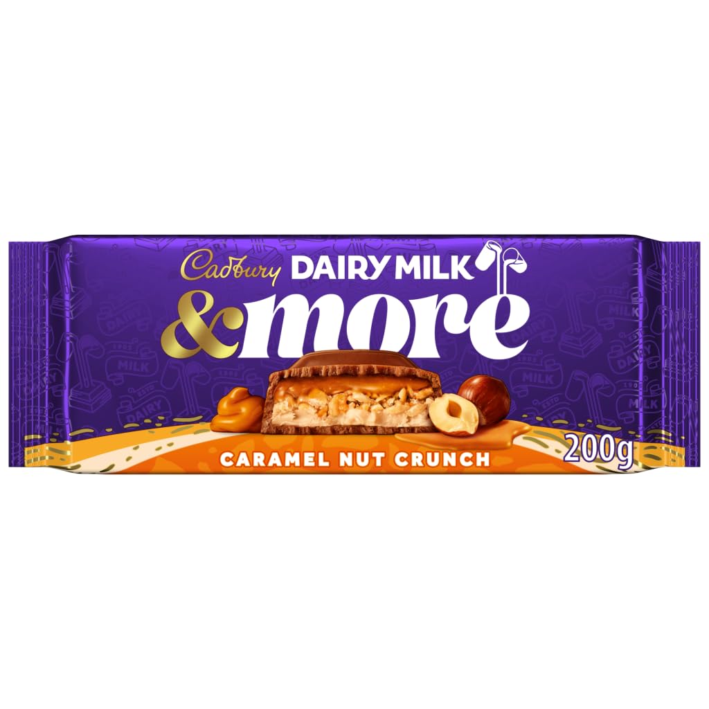 Cadbury Dairy Milk & More Caramel Nut Crunch 200g