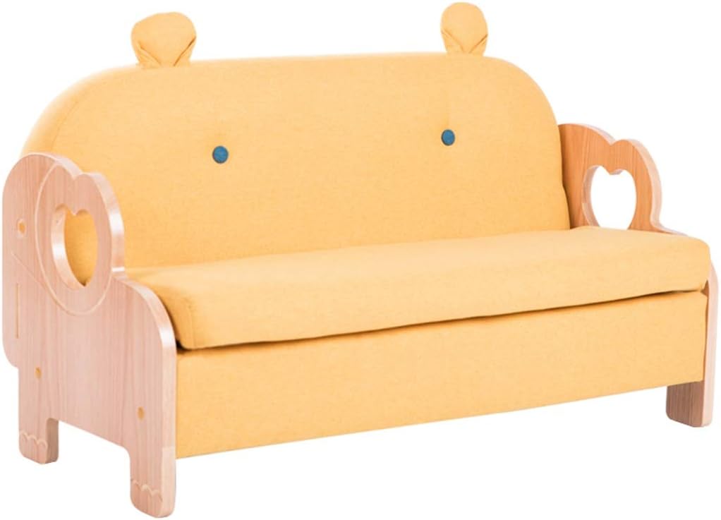 Couch Sofa Chair Cartoons Creative Animal-Shaped Double Armchair in The Living Room Little Boy Girl Princess Resting Chair Load-Bearing 150kg (Color : Blue C Size : 504290cm) (Yellow B 50*42*90cm)