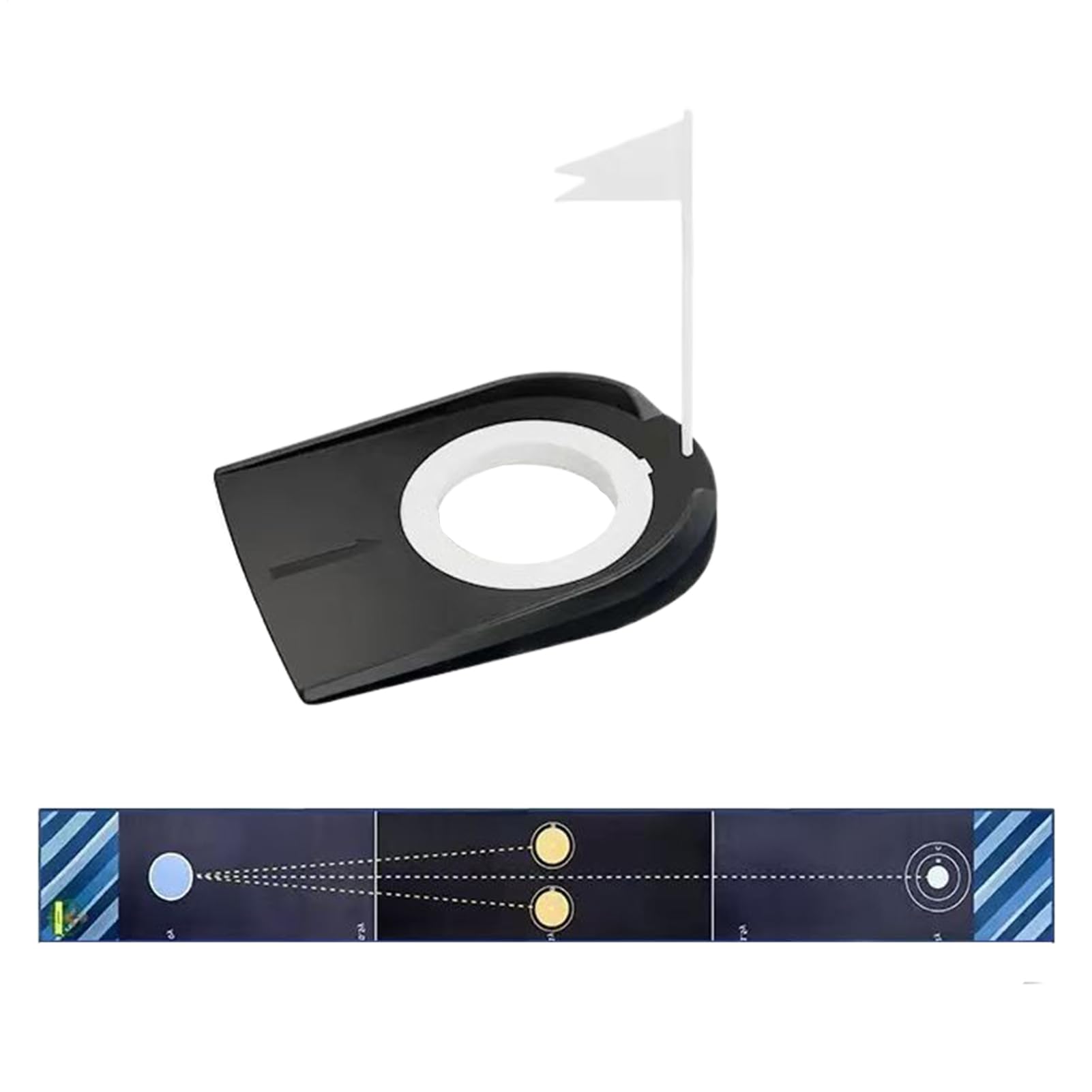 Tapis De Putting pour Intérieur | Tapis De Frappe De Golf D'Intérieur,Simulateur Portable pour Entraînement Détente Maison Hommes