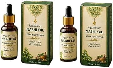 SugarBalance Ayurvedic Nabhi Oil 30ml | Herbal Belly Button Oil for Relaxing Daily Massage & Wellness (Pack of 2)
