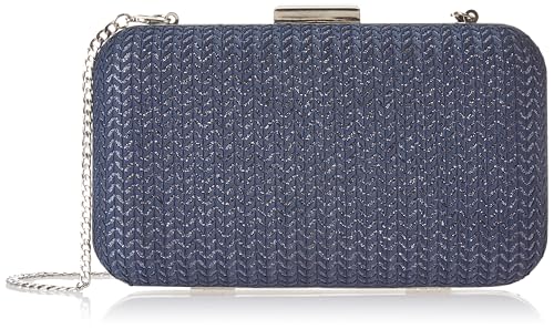 Image of Mochi Women Blue Framed Clutch Bag | Ladies Purse Wallet (38-8368)