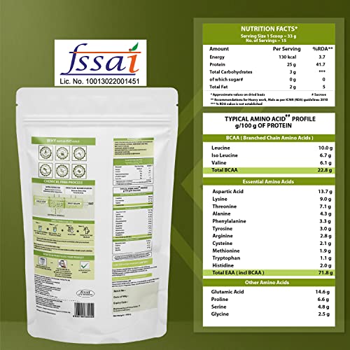 Image of XLR8 Natur Iso Gold Whey Protein Isolate, 25g Protein, 5.7g BCAA, Sweetened with Stevia, VEGETARIAN, ZERO SUGAR, Muscle Support and Recovery. (Gulkand Flavour, 500g)