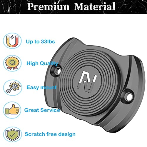 Nswern Gun Magnet 33 Lbs Rated Magnetic Gun Mount Concealed Gun Holder For Handgun Gun Magnet Buckler Series For Car,Vehicle,Truck,Under Desks,Home,And Walls(2 Pcs) #TOP1