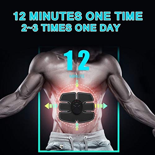 Flameer Usb abdominal músculo toner abs treinador músculo estimulador fitness treinamento ab estimul