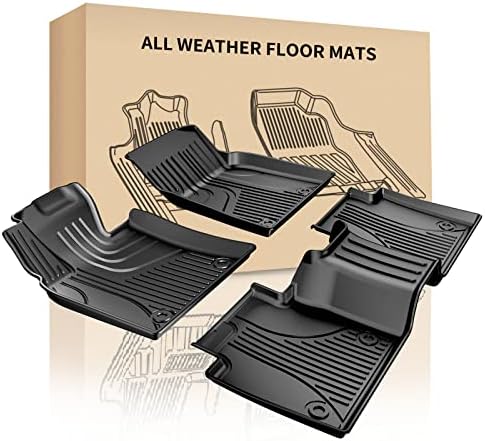 IKABEVEM Automotive Floor Mats Custom Fit for Lexus ES/ ES350/ ES300h 2019-2023, Floor Liners Original for 1st and 2nd Row Heavy Duty Non Slip Floor Liner All Weather Guard Floor Mat