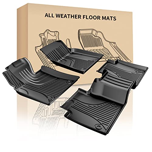 Ikabevem Automotive Floor Mats Custom Fit For Lexus Es/ Es350/ Es300H 2019-2023, Floor Liners Original For 1St And 2Nd Row Heavy Duty Non Slip Floor Liner All Weather Guard Floor Mat #TOP1