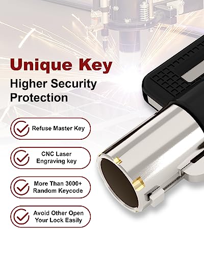 Image of Universal Vending Machine Lock with Keys Aliked,Tubular Cylinder Lock Compatible for Pepsi,Coke Machine, Snack Machine Coffee Maker, 32MM，Pack of 10, 10 Keys Aliked