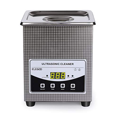ELEGOO 1.5L(0.4Gal) Ultrasonic Cleaner with Digital Timer, Heater and Degas Function for Cleaning