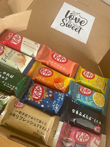 wellbeing Dagashi Geschenkbox mit 20 japanischen Schokoriegeln und einem Anime-Sticker