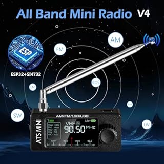 GOOZEEZOO Si4732 V3.2 Mini Radio Pocket Radio Mode: AM/FM/LSB/USB/CW/RTTY All Band Radio Receiver 800mAh Battery for Outdoor Adventures, Travel, and Daily Use(Built-in RTTY & CW Decoding)