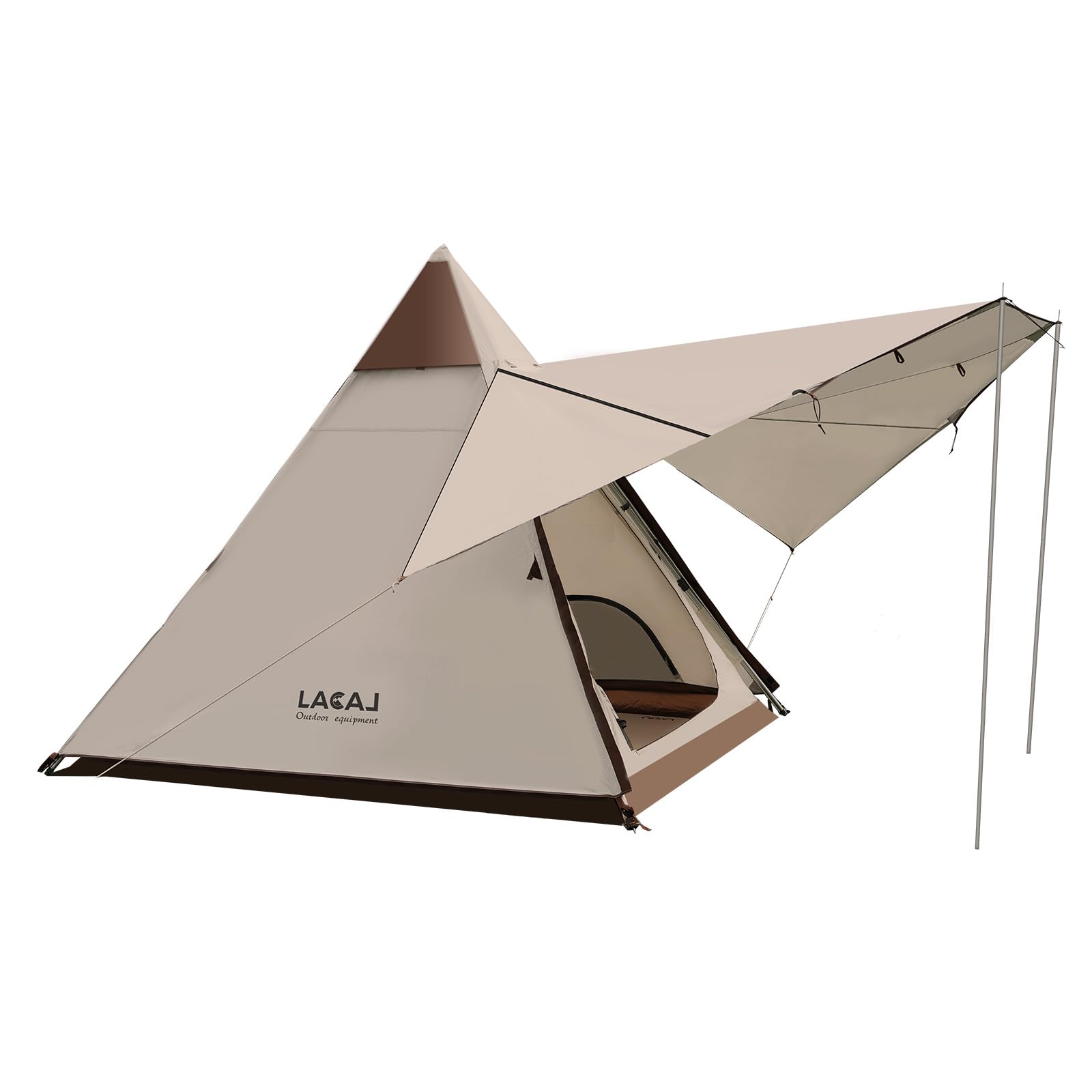 Camping Tent,2/4 Person Waterproof Tent with 2 Zippered Door and Top Mesh Roof for Outdoor Camping