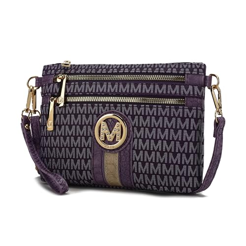 Image of MKF Collection Crossbody Bag for Women, American Flag Shoulder Bag, Vegan Leather Wristlet Bag Handbag Purse by Mia K