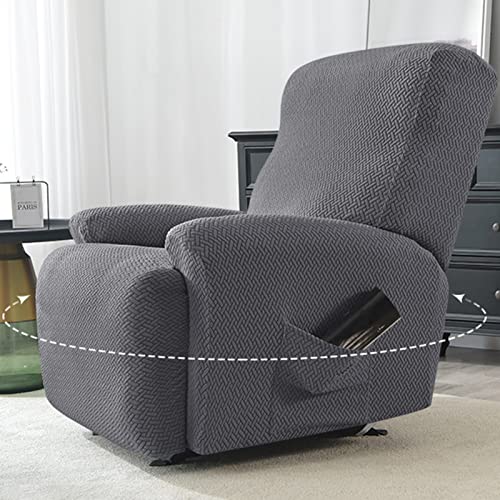 Funda sillón reclinable individual elástica OBASDFD protector blanco 5