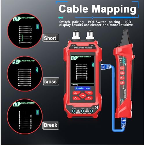 Medidor de longitud de cable portátil para verificar tonos e hilos 4