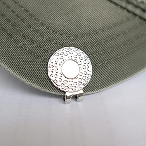 Eshan Magnetic Golf Hat Clips 10 Pcs Silver Ball Marker Holders For Golf Gloves Hats Bags Caps Visor Belt #TOP3
