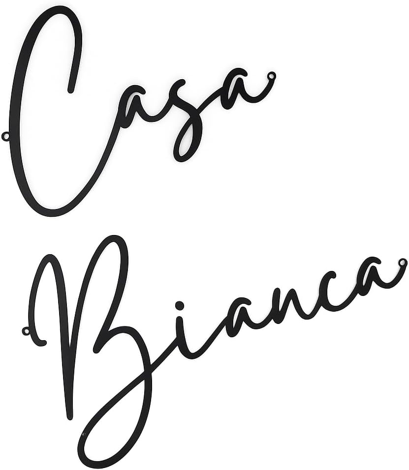 Personalized Casa Name Sign, Custom Name Sign, Villa Sign, Metal Wall Art, Script Letters, Welcome Sign, House Sign, Outdoor Plaque, Door Hanger, Wall Hanging Sign, House Name, Custom Metal Words