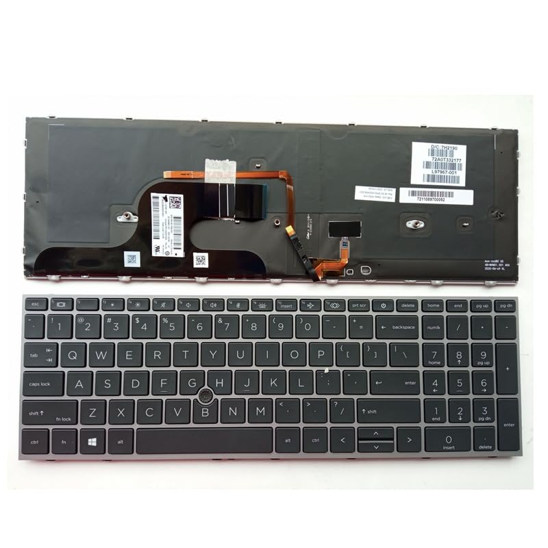 Clavier rétroéclairé HP ZBOOK Fury 15 G7 avec frappe fluide QWERTY