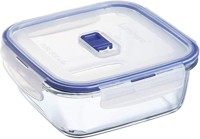 Amazon.com: Luminarc Pure Box Active Glass Food Storage Container with ...