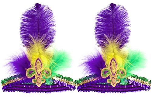 FELIZHOUSE Fascinators for Women Tea Party Hat Birdcage Veil Feather Flower Cocktail Wedding Headband with Clip