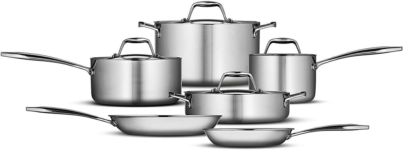 Exclusive Discount 90% Price Tramontina 10-Piece Cookware Set Stainless Steel, 80116/248DS