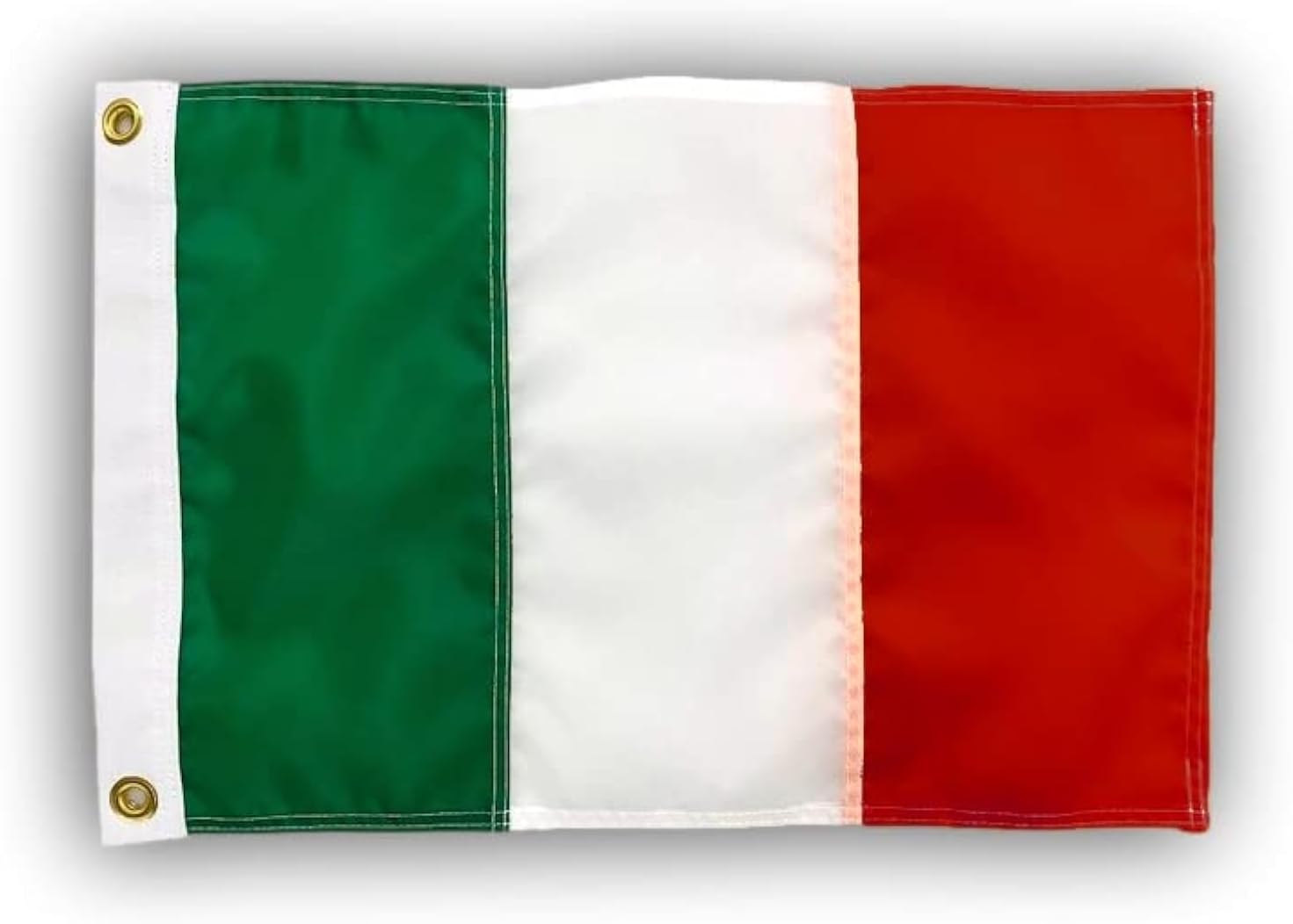 US Flag Factory - 12x18 Inch Italy Italian Flag (Sewn Stripes) Outdoor SolarMax Nylon - Made in America - Premium Quality