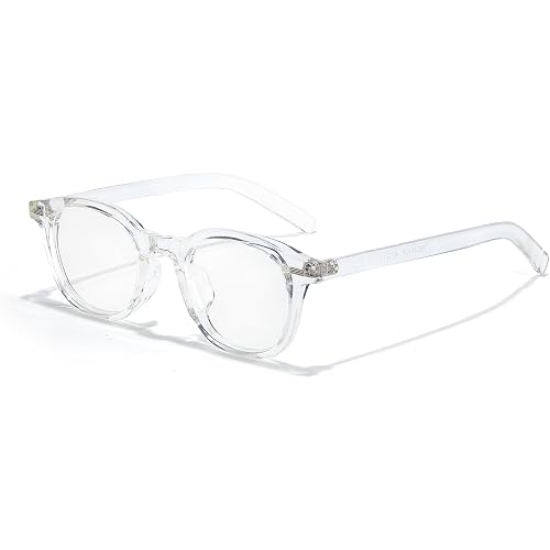 IGnaef Blue Light Blocking Glasses Women, Round Vintage Y2K Glasses with Clear Lens BL1228