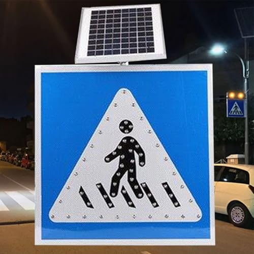 Panneau de passage piétons clignotant solaire pour éliminer les zones routières dangereuses