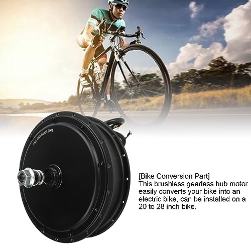 Electric Bike Hub Motor, 142mm 3000W 72V Ebike Conversion Kit Bike Motor Kit Front Electric Bike Con