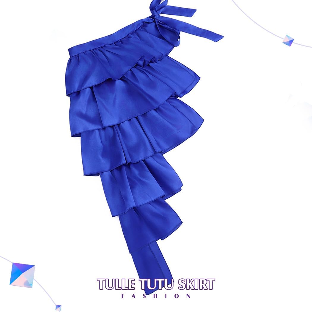 TWINKLEDE Belly Dance Skirt Hip Scarf Fringe Bustle Costume Skirts for Women
