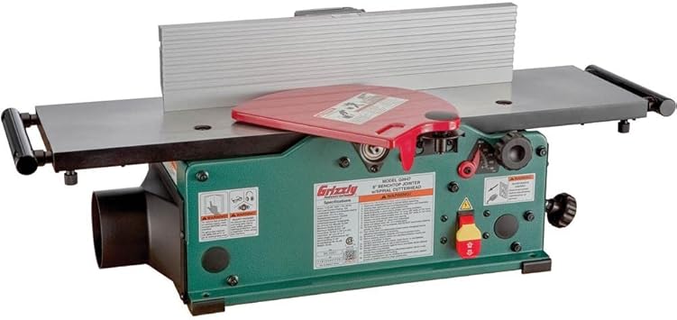 Grizzly Industrial G0947-8" Benchtop Jointer with Spiral-Type Cutterhead