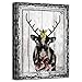 Crafted Creations Black and White ''His Vixen' Christmas Canvas Wall Art Decor 30