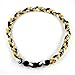 MapofBeauty 18" Sport Style Three Colors Fashion Three Braided Rope Tornado Necklace (Yellow/ Black/ White)