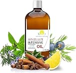 Weight loss Fat Burner Anti Cellulite Oil 100% Natural with Pure Essential Oil of Lemon, Rosemary, Cinnamon, Basil and Juniper Berry - Penetrates Skin Deeper Than any Cellulite Cream 250 ml 8.8 Fl OZ