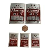 No parece real, LO ES. LOTE 2+3 ADHESIVOS DISUASORIOS ALARMA VIDEOVIGILANCIA. 7,5x5cm. y 3,7x2,5cm . Originales