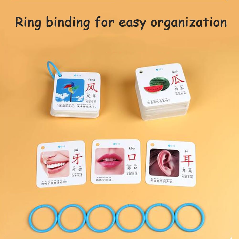 Mandarin Flash Cards Caratteri Cinesi Sight Words Learning Flashcards Mandarin Chinese Pinyin Stroke Fase per Principianti Cinesi